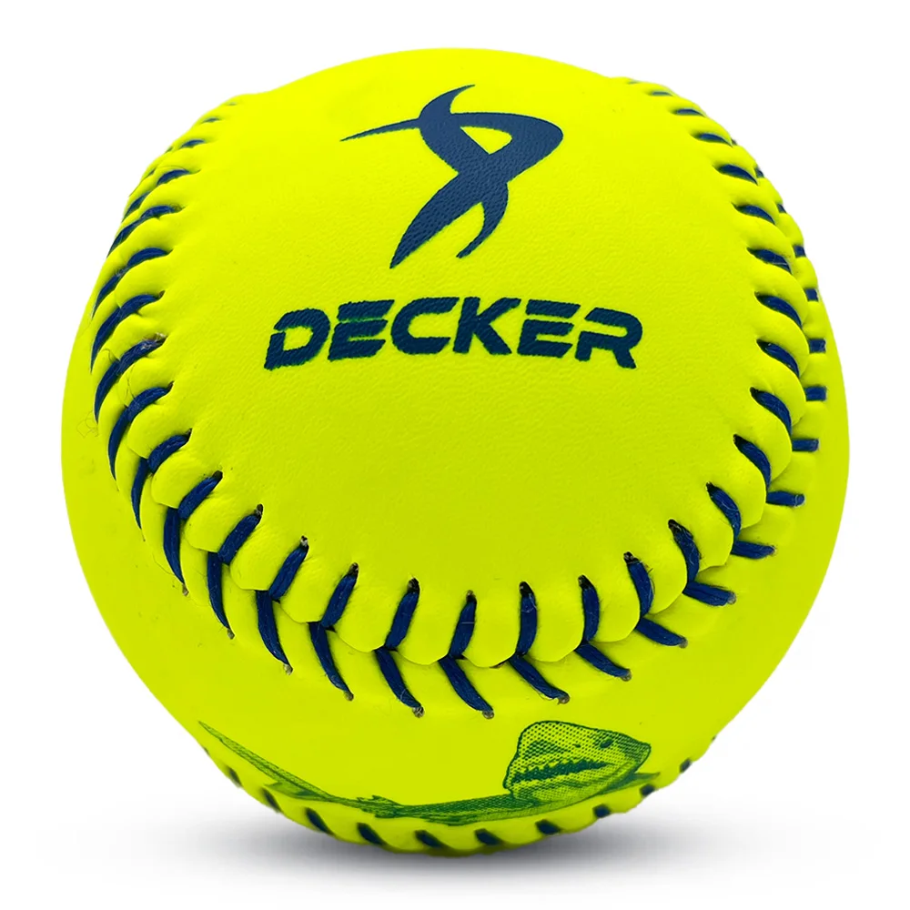 A grade cork 11/12inch  fastpitch Game Softball game approved quality PVC  leather softball