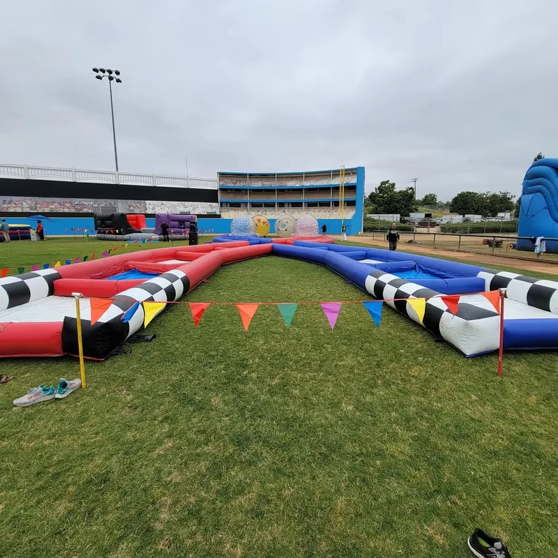 Outdoor Sport Game Zorb Ball Go Kart Inflatable Race Track