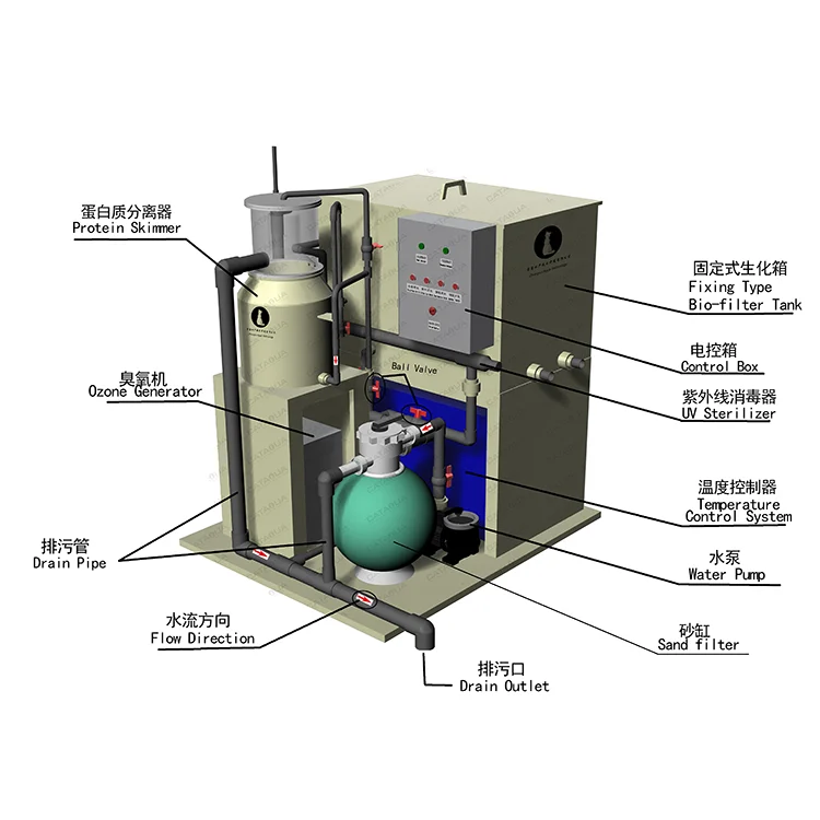 1 Set Aquaculture RAS Systems Fish Farm RAS System Indoor RAS for Fish Farming
