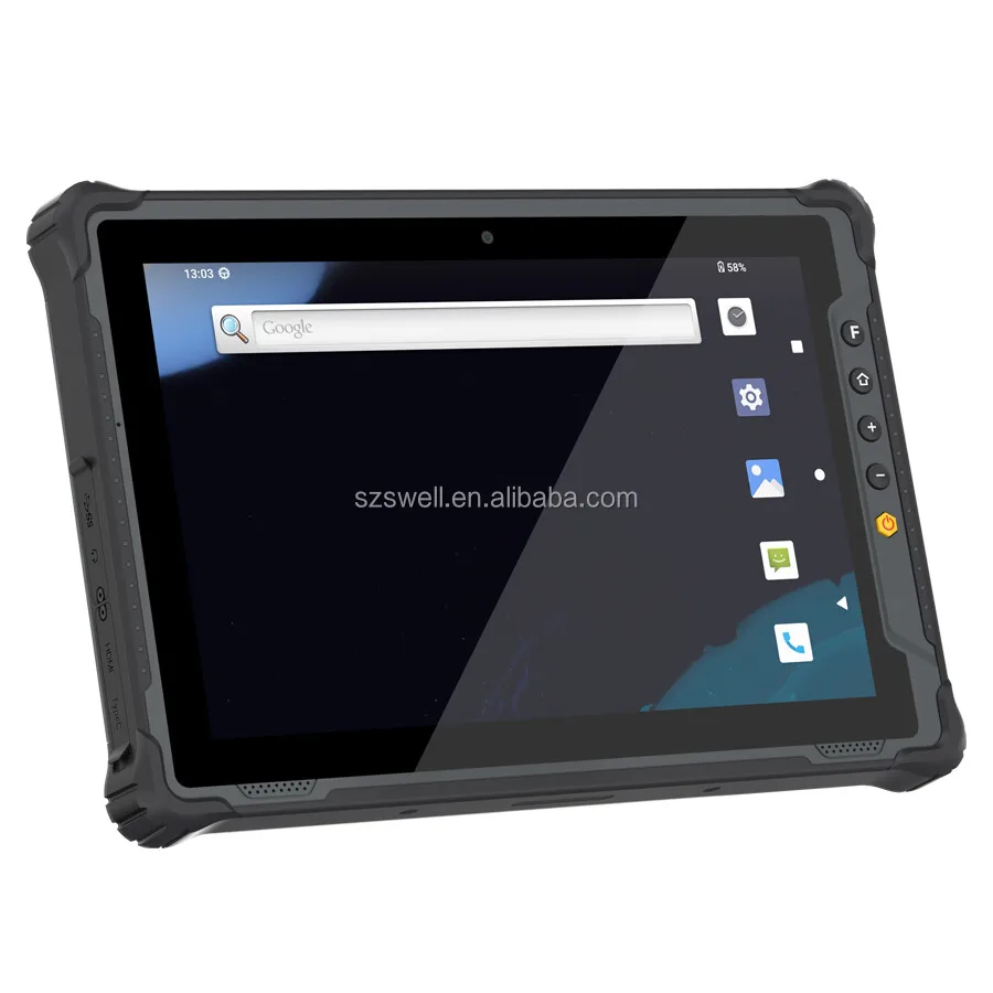 IP65 10-дюймовый Android14 Профессиональный защищенный планшетный ПК для использования в автомобиле с 4 отсеками стыковки 5G сети для промышленной автоматизации