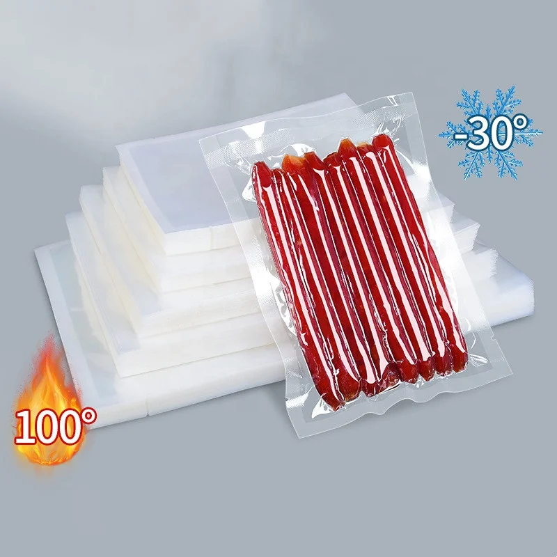 Customized food preservation bag transparent plastic vacuum sealed bag Nylon pe pa pp food sealer packaging vacuum bag for food