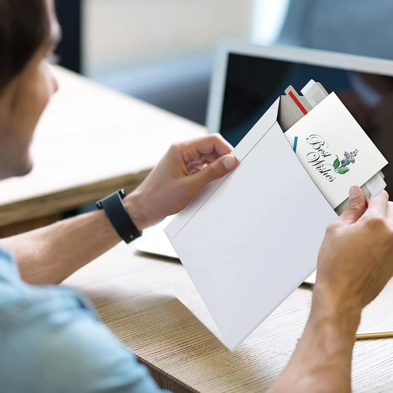 Self Sealing Paper Rigid Mailing Envelope Mailer Cardboard Envelope Packaging With Tear Tape For Document Shipping