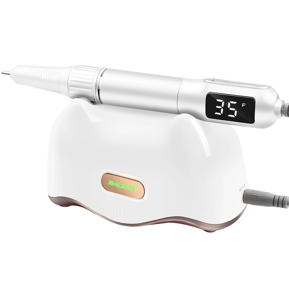 Portable Nail Drill Rechargeable Nail Machine 35000 Rpm Electric Manicure Drilling Nails