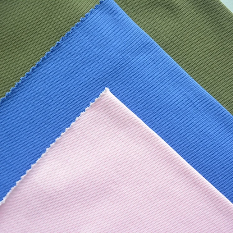 High quality cotton tela pique 100 algodon shirt fabric polo 24S pique knitted cotton pique fabric dubai