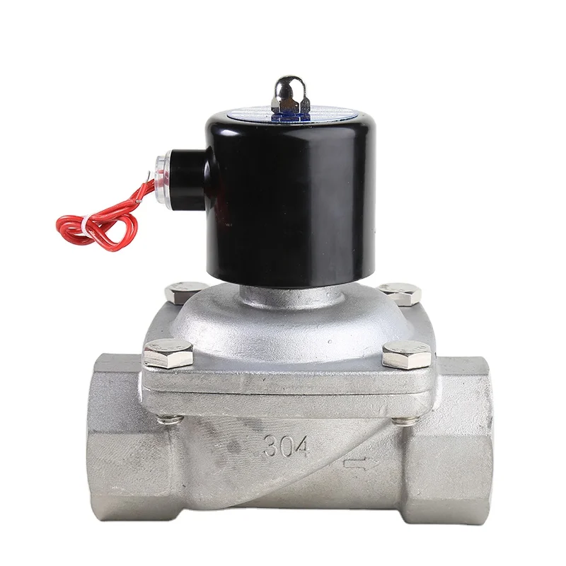 
DN50 Large Flow 2 Inch Electric Stainless Steel Direct Acting Control Water Solenoid Valve 