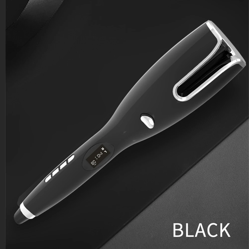 electric comb Usb Rechargeable Portable High Quality Gorgeous Auto Rotating Cordless Automatic Hair Curler Smart LCD