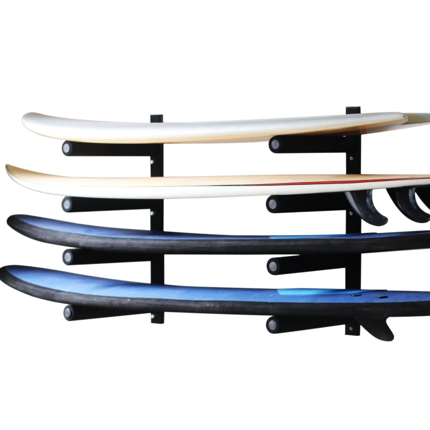 Sturdy Metal 4 tiers Floor Surfboard Kayak Storage Rack