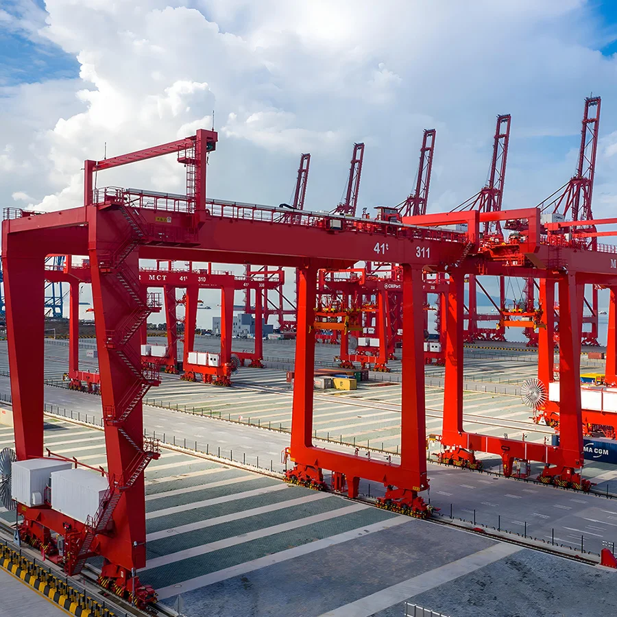 40T gantry crane open wench gantry crane MG Double Girder Rail Mounted Container Gantry Crane
