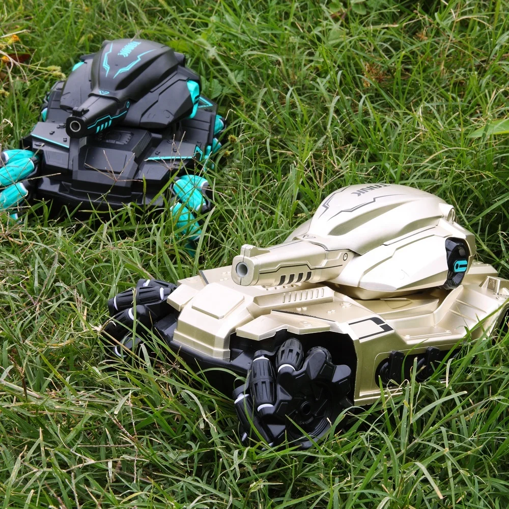 Hot selling 2.4G water tank light music toy rc water tanks Water bomb boys toys Multi-function remote control vehicle