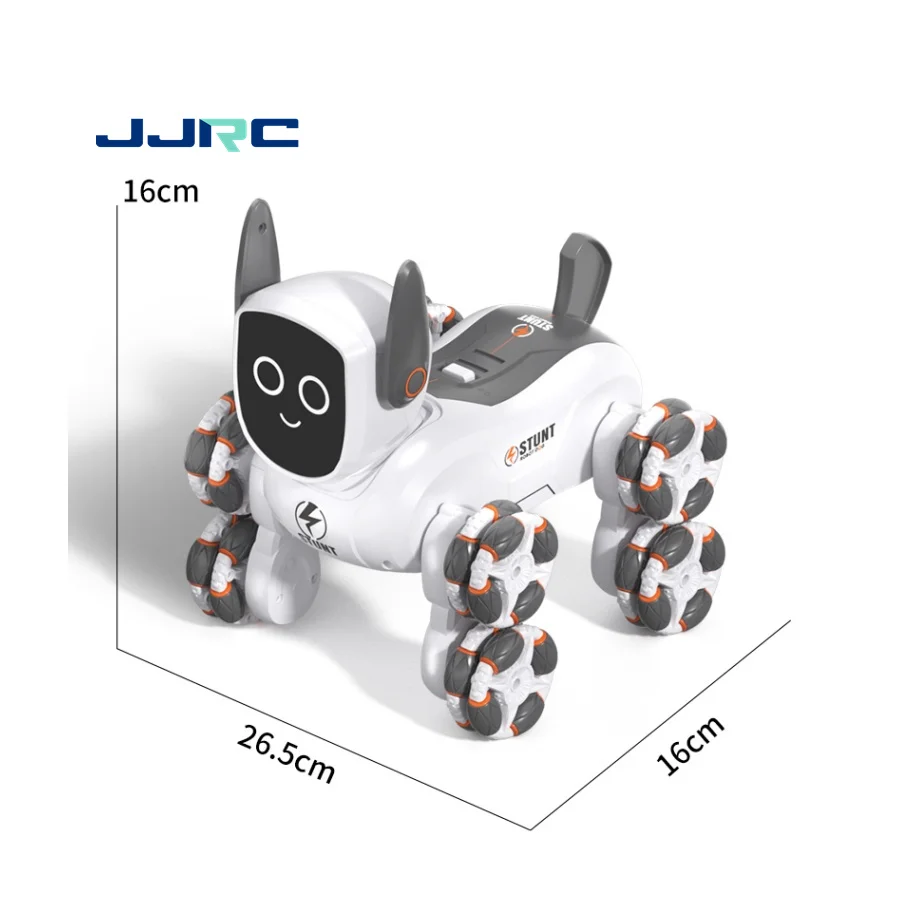 JJRC Q193 Eight-wheel Multi-function Dual Remote Control Robot Dog Toy Watch Hand Gesture Remote Control RC Stunt Cars