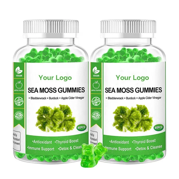 Частная марка мармеладки из Морского мха веганская иммунная система органический ирландский морской мох Кето Детокс поддержка щитовидной железы