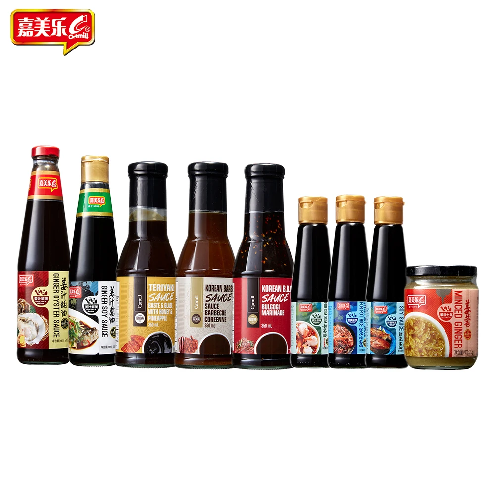 Hot Wholesale 510g Bottle Fresh Ginger Oyster Sauce Customize Kosher Halal Seafood Seasoning & Condiment Flavoring Oyster Sauces