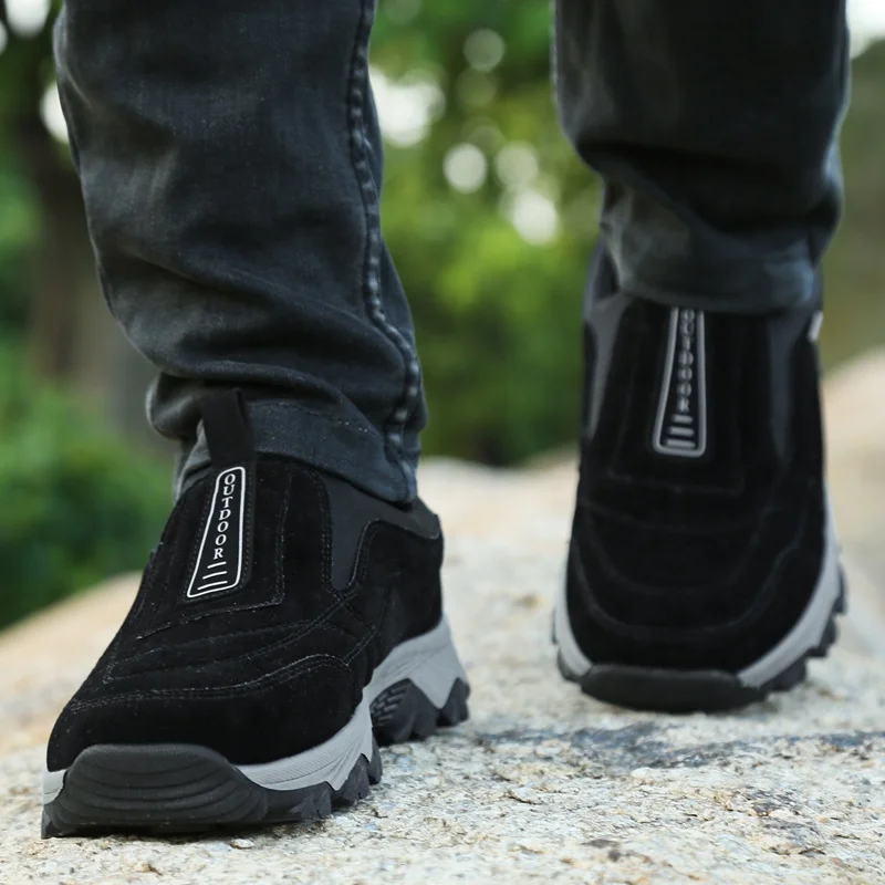 
Sneakers Soft Trekking Shoes Snow Footwear Fur Warm Climbing Winter outdoor mens hiking shoes mens hiking 