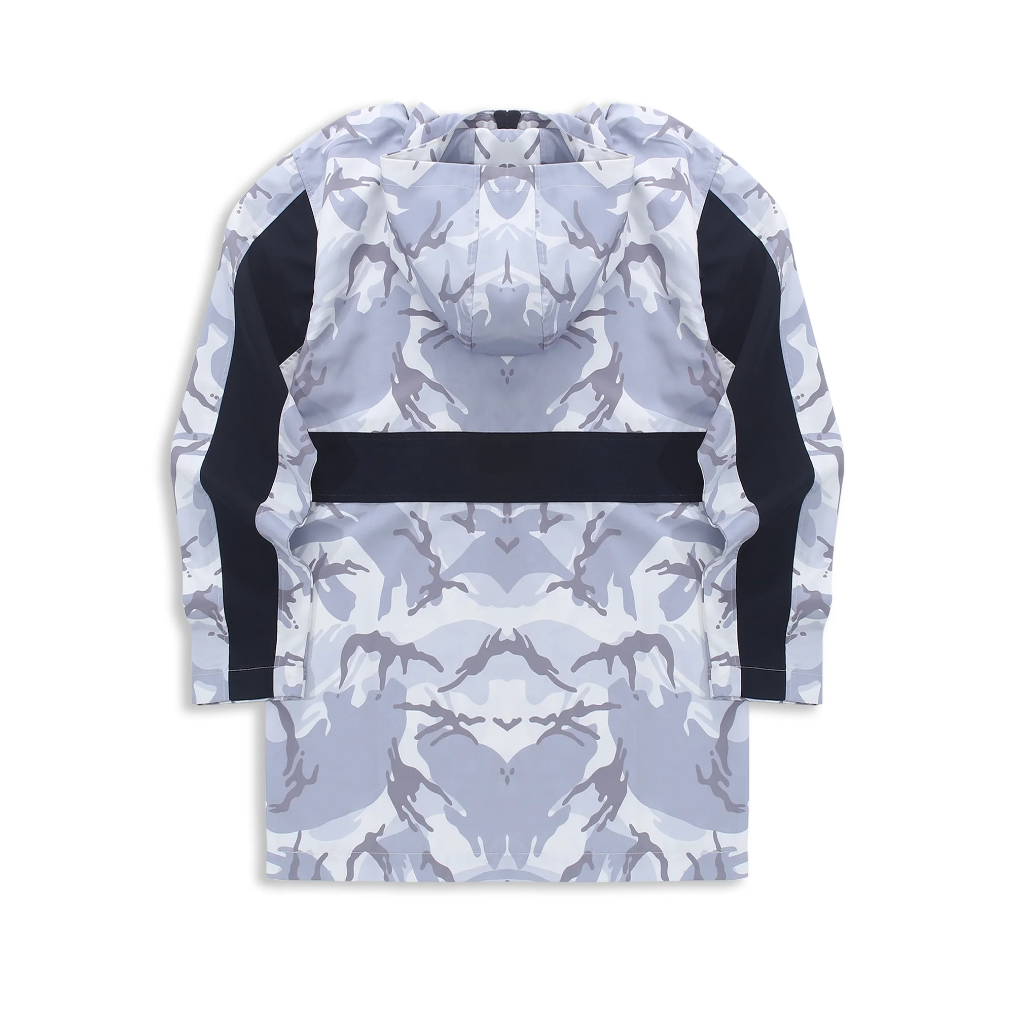 Splicing Camouflage Pullover Hoodie Jacket Half Zipper Camo Jacket