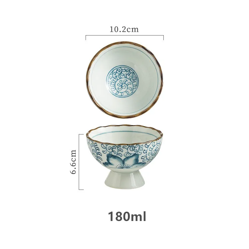 Harmony Home Decoration Lovely Ice Cream Vinegar Snack Underglaze Colored Ceramic Sushi Bowl