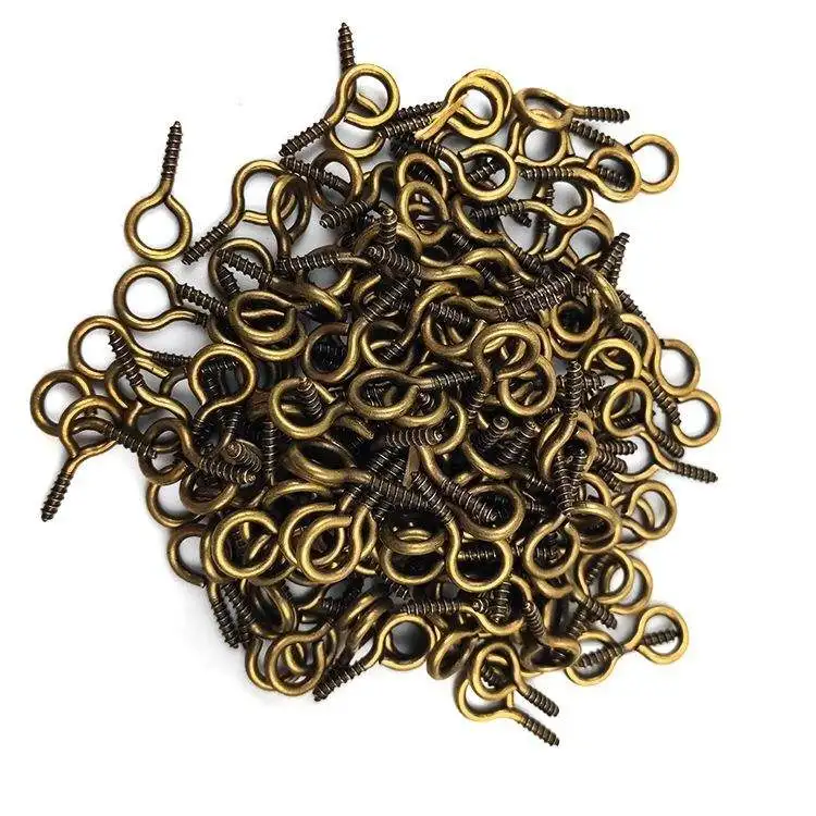 Heavy Duty Stainless Steel Screw Eyes Pins Hanging Hooks Threaded Hardware M4