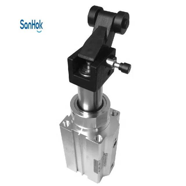 50 MM Bore Steel Roller Single Action Spring Out Oil Pressure Buffer Mechanical SMC Type Stopper Cylinder For Assembly Line