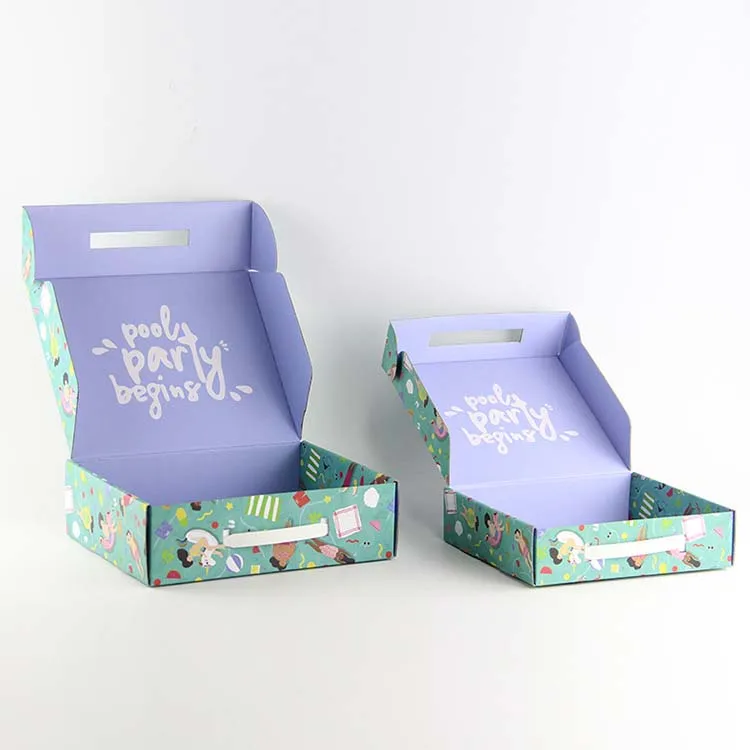 packaging electronic product gift cardboard mailing carton folding custom black mailer box