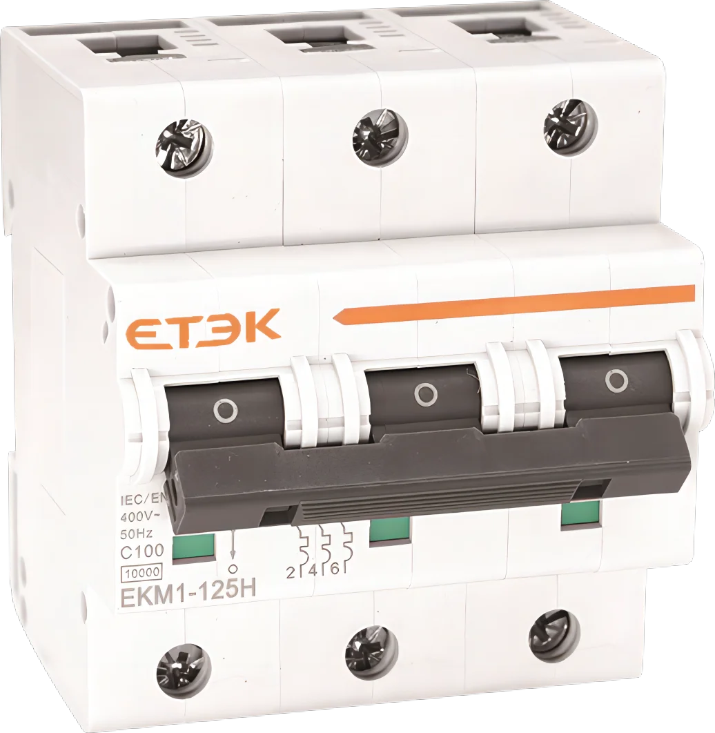EKM1-125H 15KA 125A/100A/80A/63A 1P + N 3P MCB
