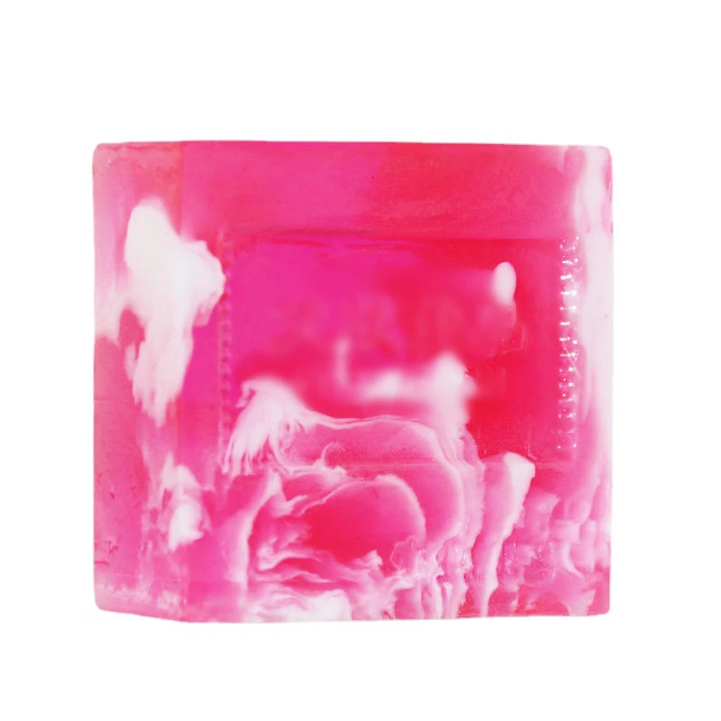 Red Rose Fragrance Essential Oil Soap Bath Friendly Gifts Long Lasting Fragrant Portable Solid Perfume Herbal Glycerine Bricks