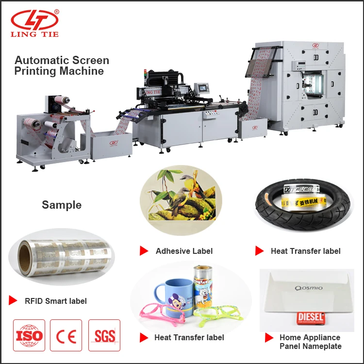 Label Ribbon Automatic Silk Screen Printing Machine