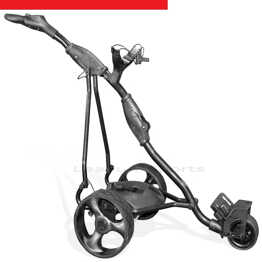Cheap Electric Golf Trolleys With D handle Digital Display including Distance Function for 10M,20M,30M,