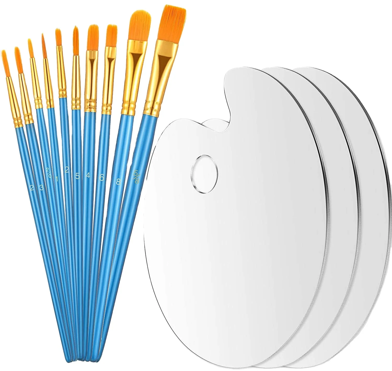 
Oil Painting Palette Oval Palette Watercolor Gouache Acrylic Paint Transparent Palette 