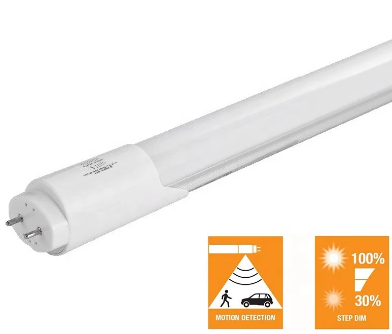 High Quality 4ft 18W Microwave Sensor T8 LED Tube Light for Parking Lot Basement Warehouse