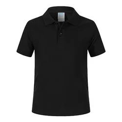 Summer 100% Cotton Pique Boy Girl Polo Shirt ChilrenCustom Embroidery Print Kids Uniforms School Polo Shirt