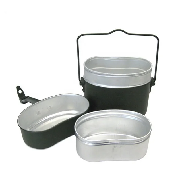 Zennison Hot Sale Aluminum Outdoor Hiking Kit German Type Mess Tin