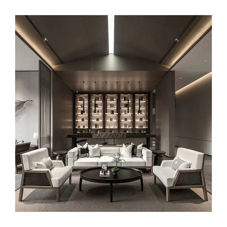 Modern luxury solid wooden teak outdoor furniture sofa set garden sofas