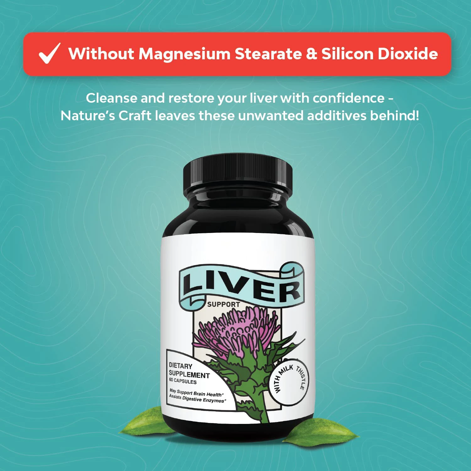 Private Label Liver Function Dandelion Root Artichoke Non-GMO Vegan Capsule For Improve Liver Health