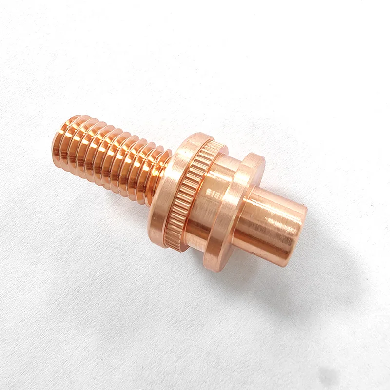 Precision OEM copper bronze T2 C1100 Knurled Insert thumb Screws