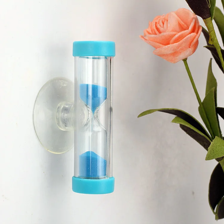 Five minute sand timer shower hourglass with suction cup