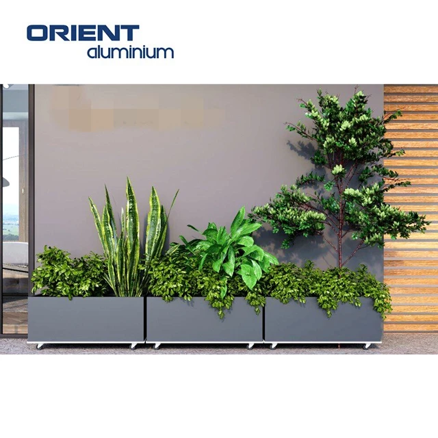 Outdoor garden flower pots & planters garden metal wheelbarrow planter