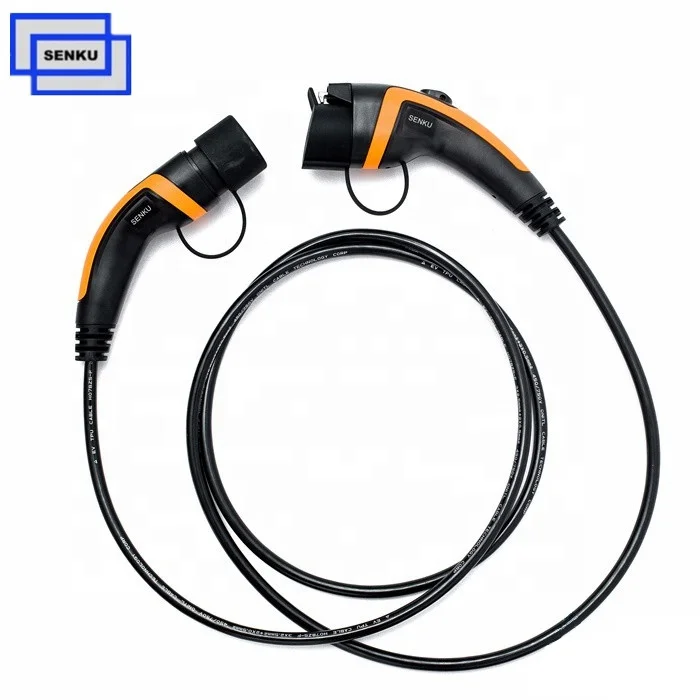 Купить зарядный кабель типа 1 к типа 2 для электромобилей 16 А 1-фазный кабель 5 м