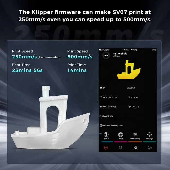 Оптовая продажа SOVOL SV07 Plus Быстрый 3D принтер FDM плюс максимальный размер печати 300*300*350 мм с прошивкой Klipper