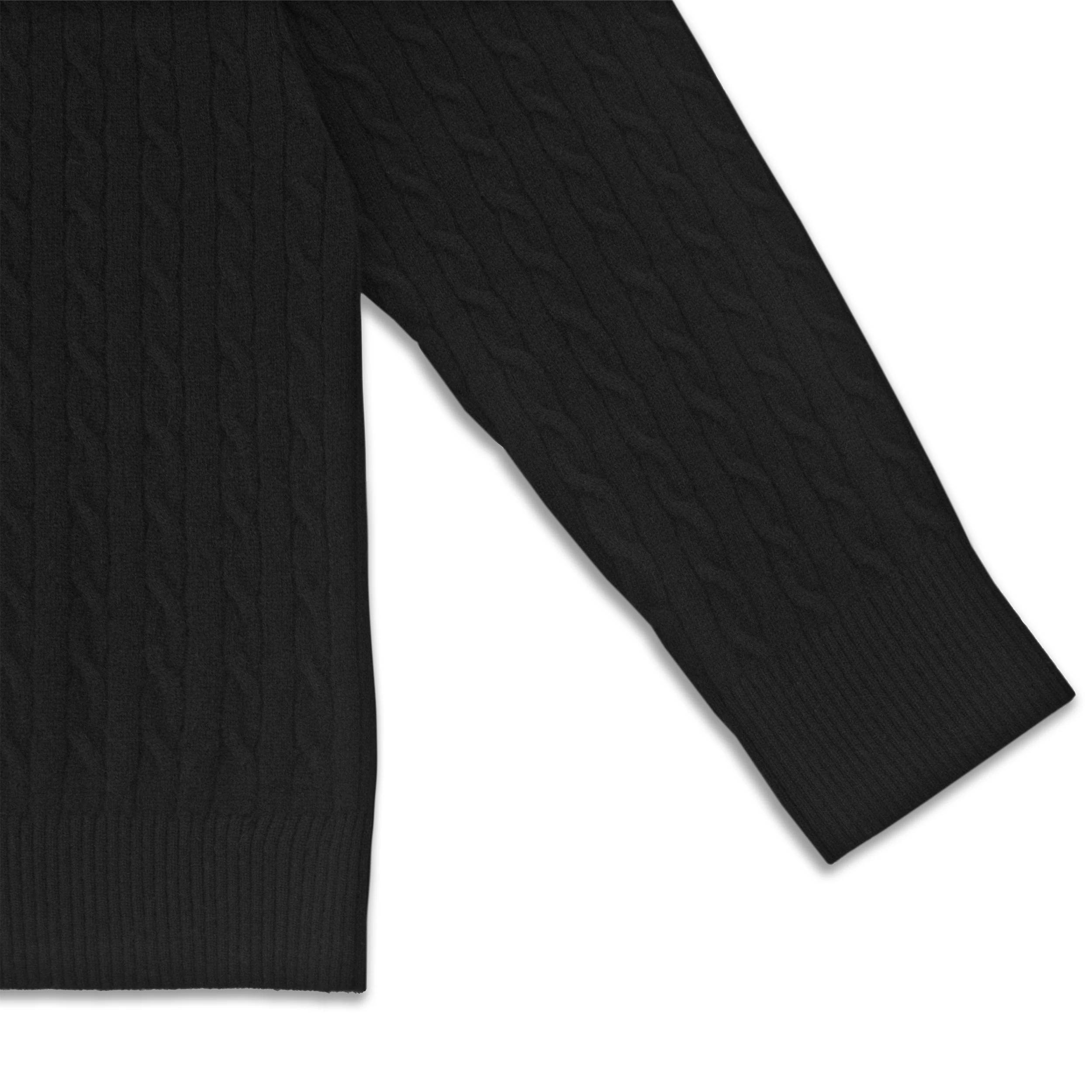 AiNear wholesale custom logo design oem & odm long sleeve turtle neck quarter zip black man wool knitted plain jumper sweaters