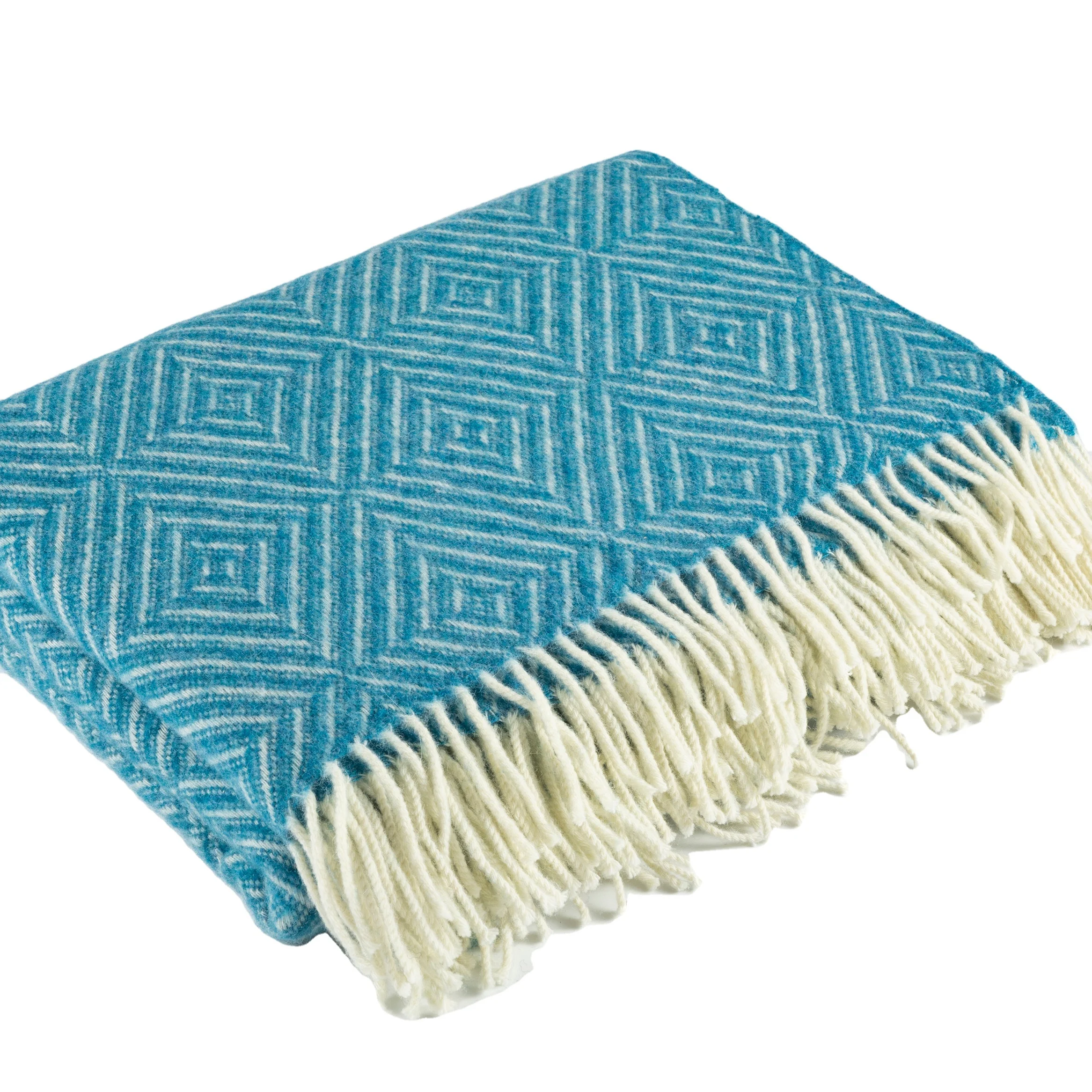 Queen King Size Australian Cheap Pure Rock Wool Woven Baby Merino Mink Blankets for sofa bedding throws