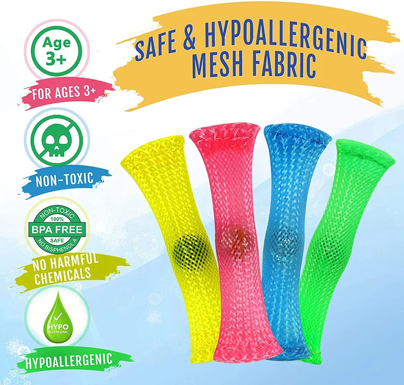 High quality increase attentions sensory finger rings soothing mesh and marble fidgets toy for adults, kids