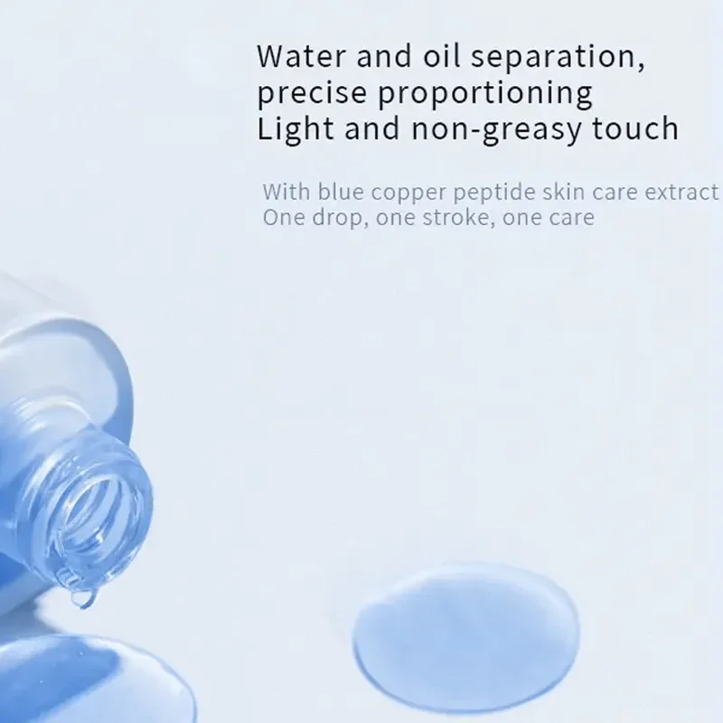 Private Label Daily Skin Care Serum Anti Wrinkle Blue Copper Peptide Face Care Collagen Serum