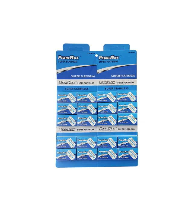PearlMax Manual Razor Blade Set Double Edge Blade for Barber Shop Double Edge Safety Razor Blade