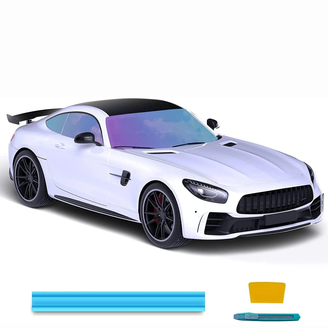 wholesale 1.52*30 meter chameleon car window glass tint film solar tinting film