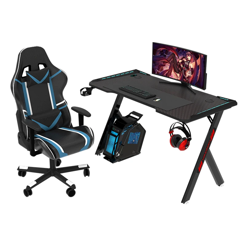 Aor Esports Best Selling Gaming Table with LED Lights PC Laptop Computer Gaming Desk