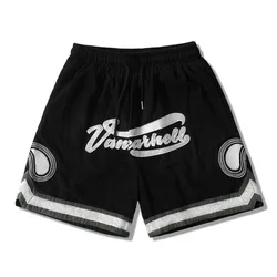 Factory Wholesale Vintage Gym Sublimated Men Shorts Breathable Comfortable Cashew Embroidered Mens Shorts