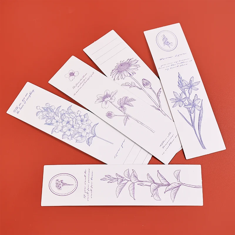 Customized Luxury Folding Paper Card for Invitation Letter Card Birthday Paper Invitation Foil Stamping Bookmark