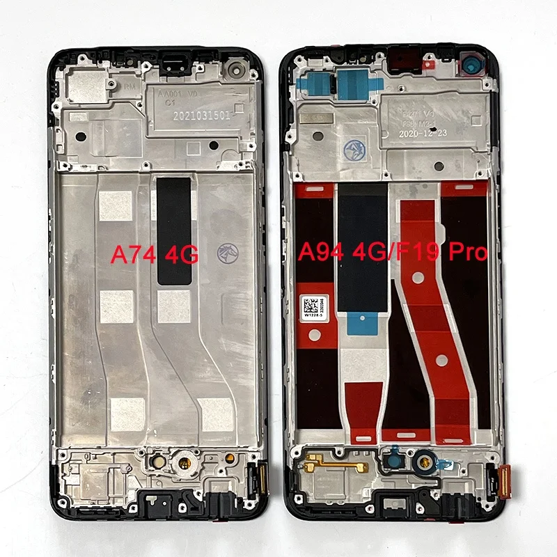Original Amoled For Oppo A74 4G CHP2219 LCD A94 4G CPH2211 Display Screen+Touch Panel Digitizer For Oppo F19 Pro CPH2285 Frame