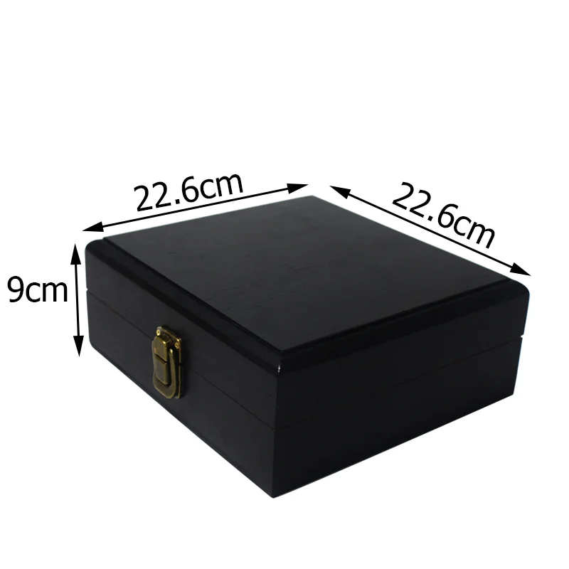 Custom OEM smoking accessory black smell proof rolling tray wooden bamboo stash box with metal grinders