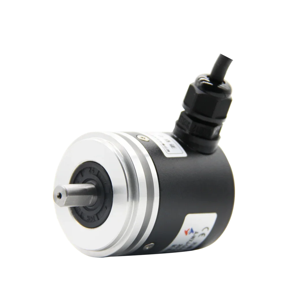 Small size shock resistance absolute grating rotary encoder  for rotating knife holder
