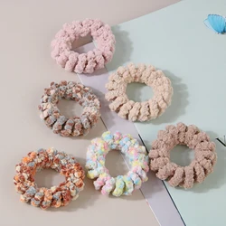 Плюшевые спиральные Завязки для волос, шнур для телефона, резинки для волос, завязки для волос, без сгибания, держатели для конского хвоста для женщин и девочек